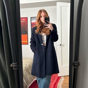 Elegant Brushed Wool Coat